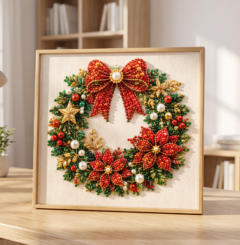 🔥 50% RABAT – BEGRÆNSET TID!🎨💎Aflappende DIY diamantmaleri-sæt med juletema – nemt for begyndere🎄