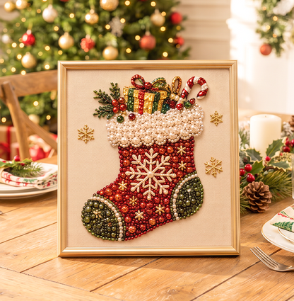 🔥 50% RABAT – BEGRÆNSET TID!🎨💎Aflappende DIY diamantmaleri-sæt med juletema – nemt for begyndere🎄