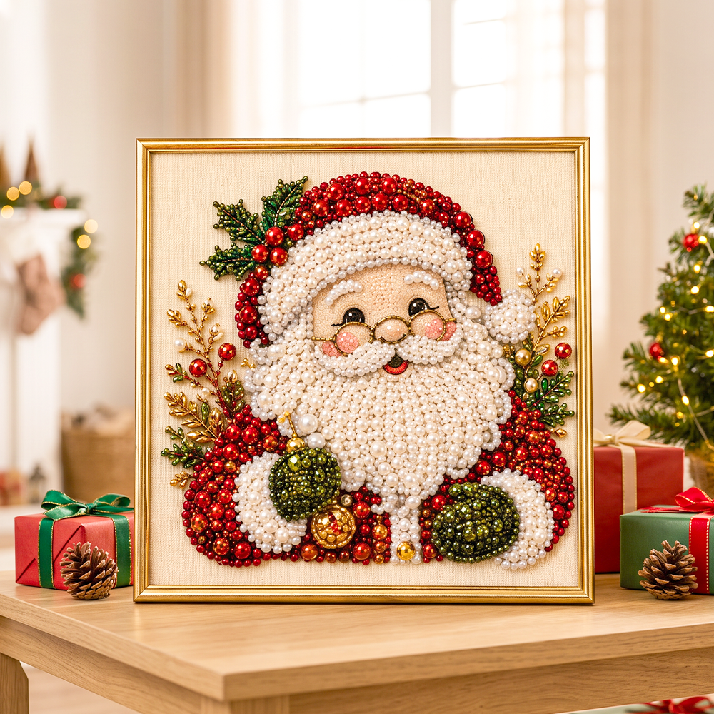🔥 50% RABAT – BEGRÆNSET TID!🎨💎Aflappende DIY diamantmaleri-sæt med juletema – nemt for begyndere🎄