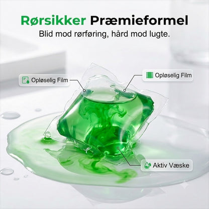 Rense- og lugtfjernertabletter til afløbsrør