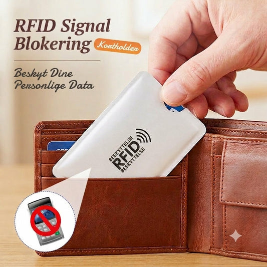 RFID-blokerende kreditkortetui / Anti-skimming kortbeskytter