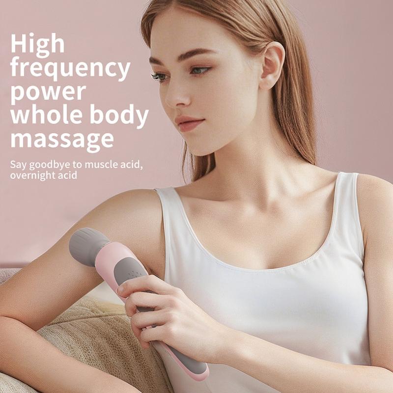 🔥📢📢 50% RABAT LIGE NU! 🎁 Bærbar håndholdt massageapparat – USB-genopladelig med højfrekvent vibrationsmotor