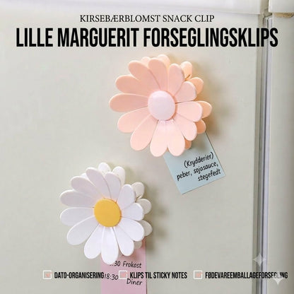🌼 Blomsterformede poseklemmer – til opbevaring af snacks og mad (4-pak)