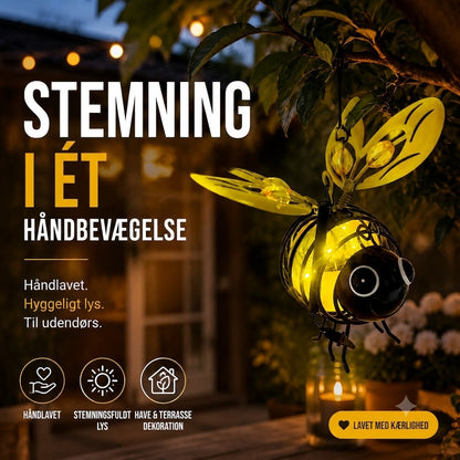 Solcelle-hængelampe i bi-design