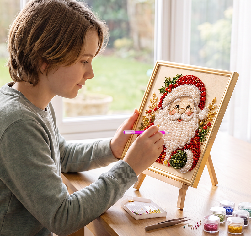 🔥 50% RABAT – BEGRÆNSET TID!🎨💎Aflappende DIY diamantmaleri-sæt med juletema – nemt for begyndere🎄