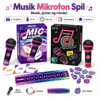 Musik-mikrofonspil