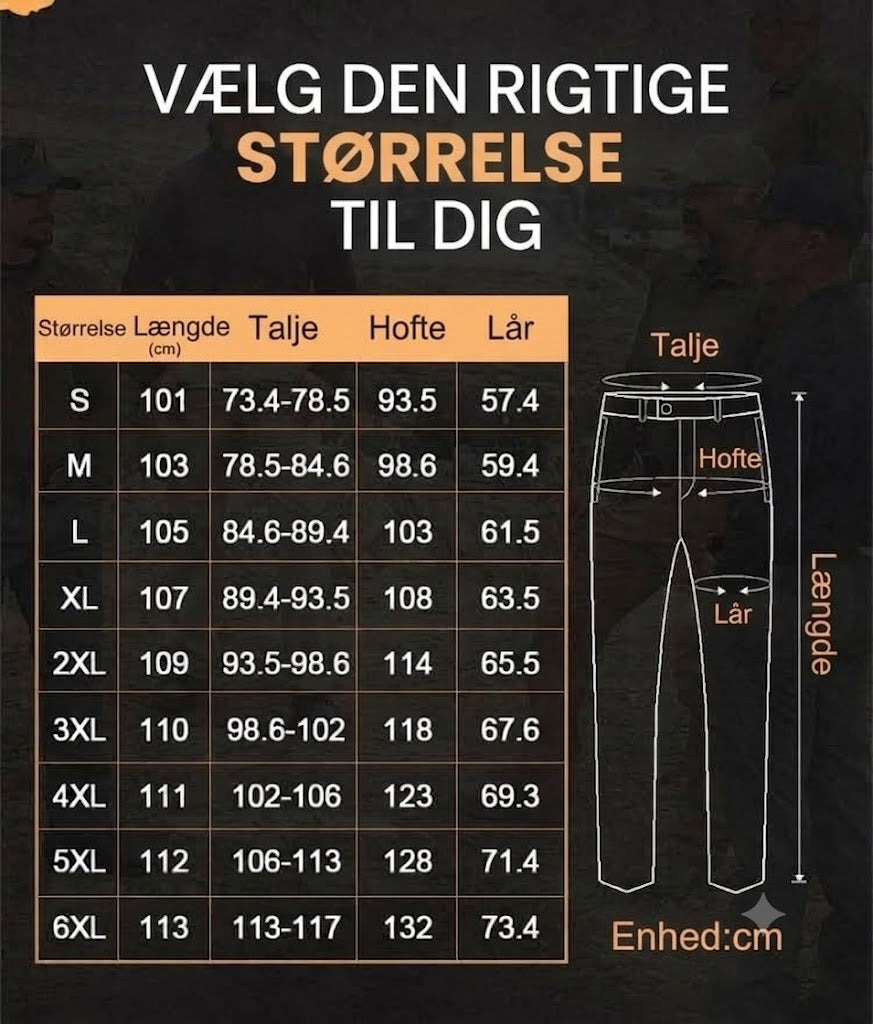 Vandtætte outdoor-bukser til mænd – IX7 / IX9
