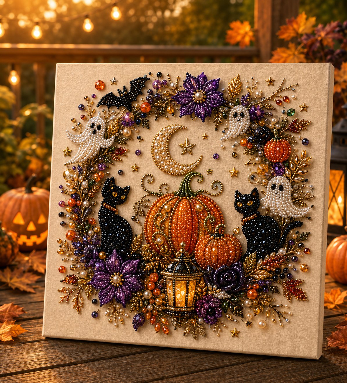 ✨ DIY Halloween Perlesæt – Forvandl små perler til nuttet og uhyggelig magi!