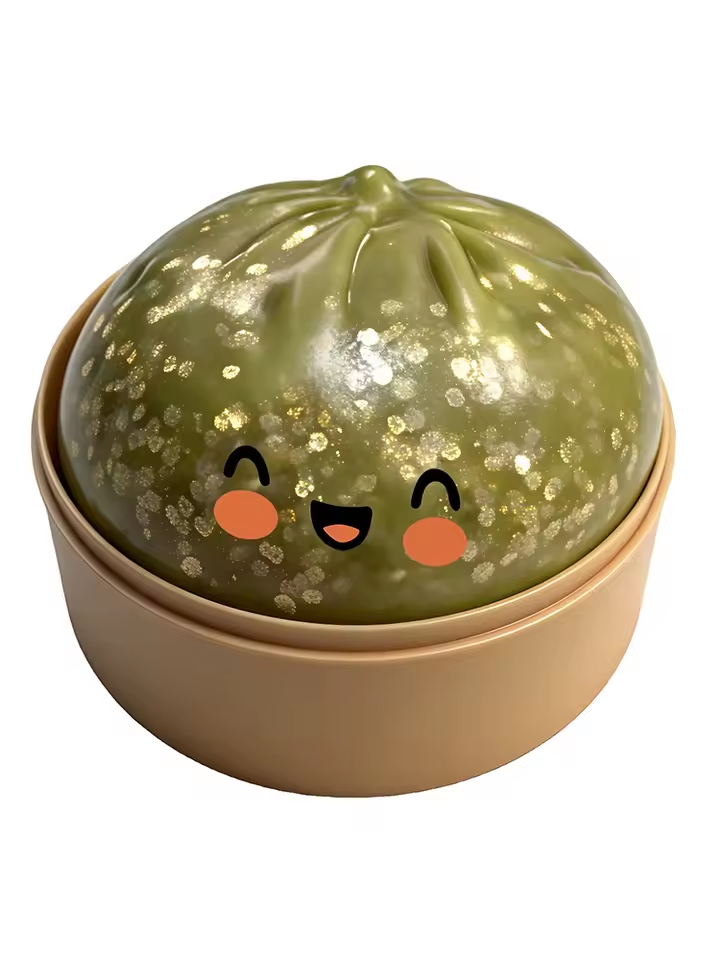 ✨Naturtro klemmelegetøj (squishy) formet som en bao-bolle