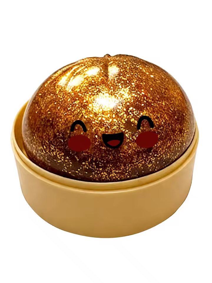 ✨Naturtro klemmelegetøj (squishy) formet som en bao-bolle