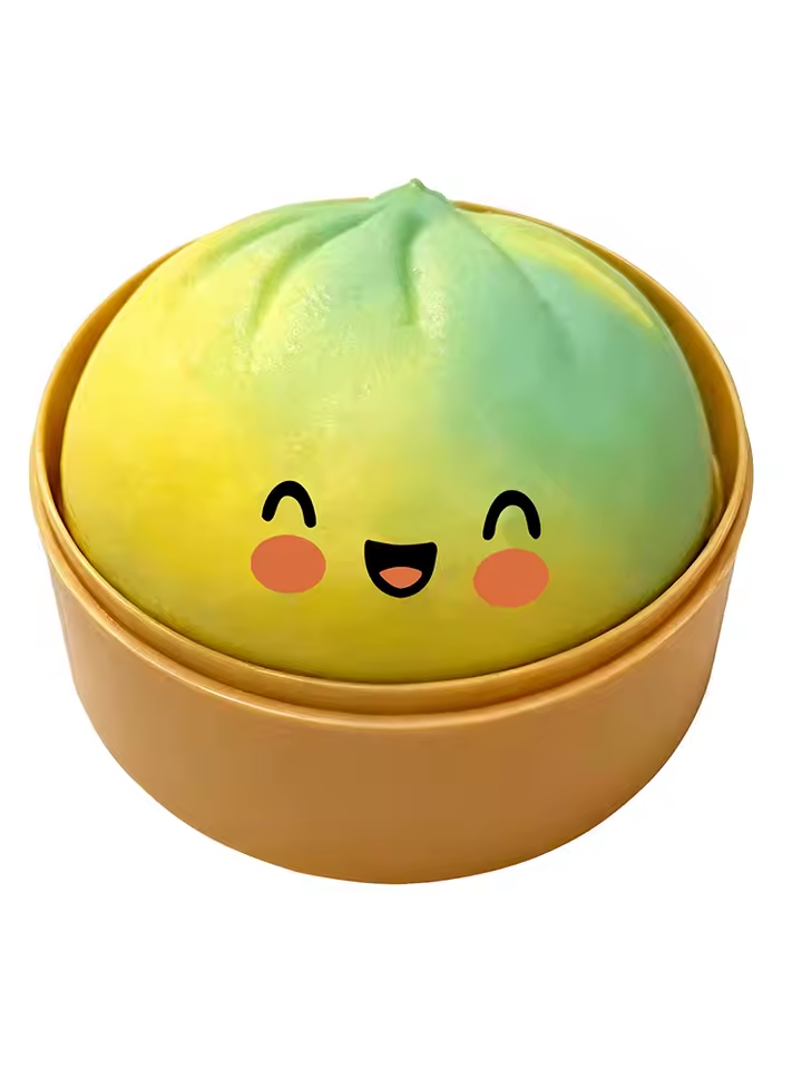 ✨Naturtro klemmelegetøj (squishy) formet som en bao-bolle