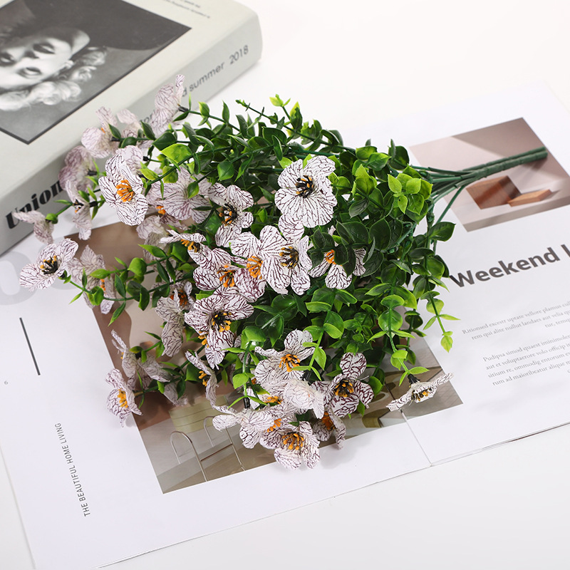 Kunstige vilde blomster, der aldrig visner – velegnet til udendørs brug (sæt med 4)