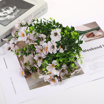 Kunstige vilde blomster, der aldrig visner – velegnet til udendørs brug (sæt med 4)