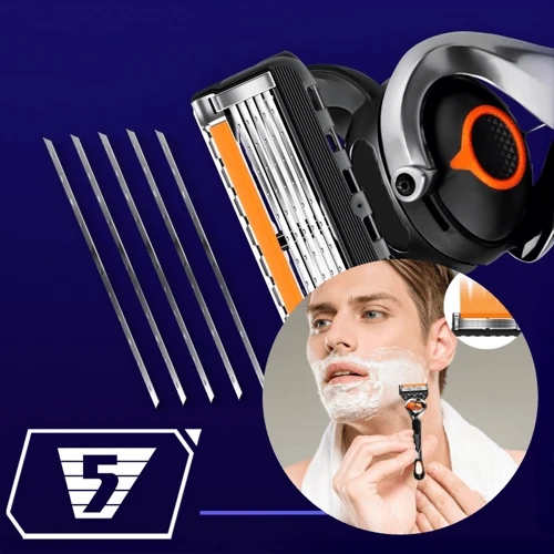PrecisionRazor – Højpræcis barbermaskine med flere blade og hurtigudløser