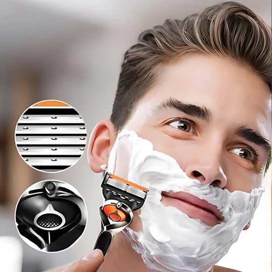 PrecisionRazor – Højpræcis barbermaskine med flere blade og hurtigudløser