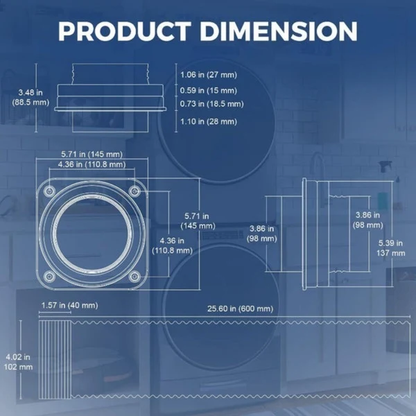 Nem at rengøre magnetisk ventilationssæt