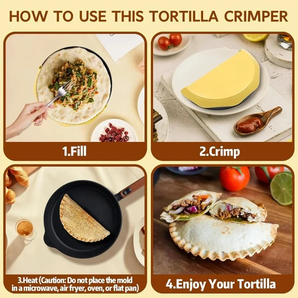 Multifunktionel formpresser til dumplings og tortillas