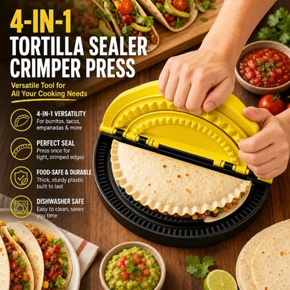 Multifunktionel formpresser til dumplings og tortillas