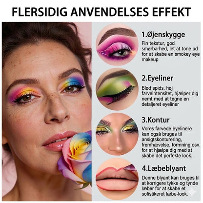 14-deles sæt med vandfaste, farverige gel-eyeliners 👁️🌈✏️