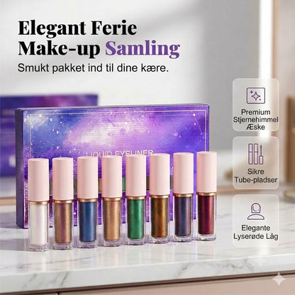 ✨ 8-deles sæt med flydende glimmer-eyelinere
