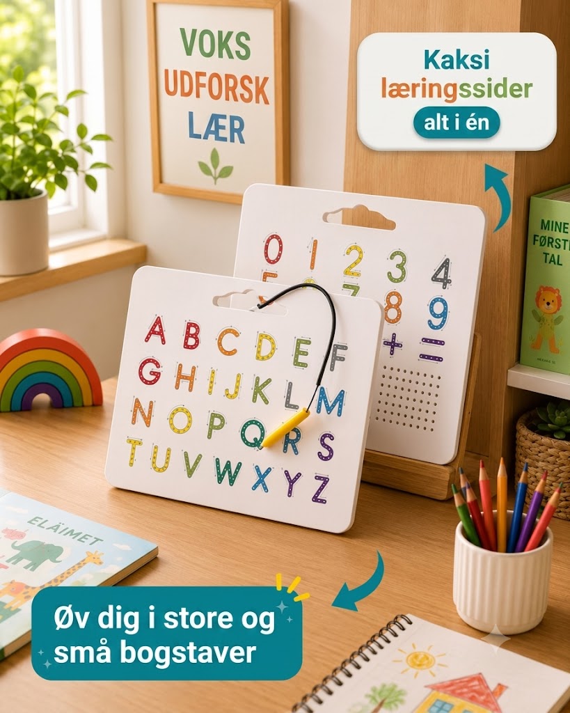 TwinTrace magnetisk læringstavle til børn