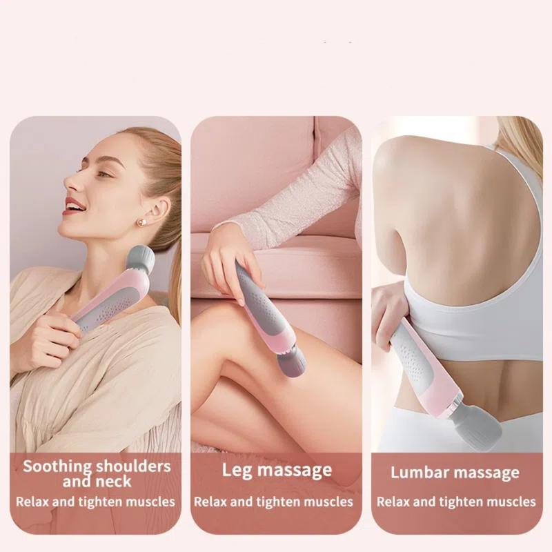 🔥📢📢 50% RABAT LIGE NU! 🎁 Bærbar håndholdt massageapparat – USB-genopladelig med højfrekvent vibrationsmotor