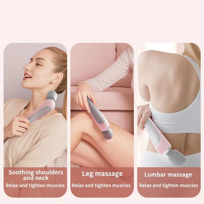 🔥📢📢 50% RABAT LIGE NU! 🎁 Bærbar håndholdt massageapparat – USB-genopladelig med højfrekvent vibrationsmotor