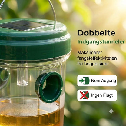 Solcelledrevet hængende hvepsefælde og fluefanger