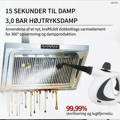 Damprenser – kraftfuld håndholdt damprenser til grundig rengøring.