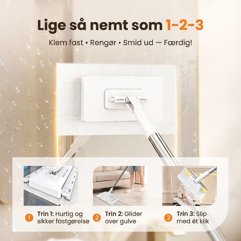 Genanvendeligt støvmoppesæt