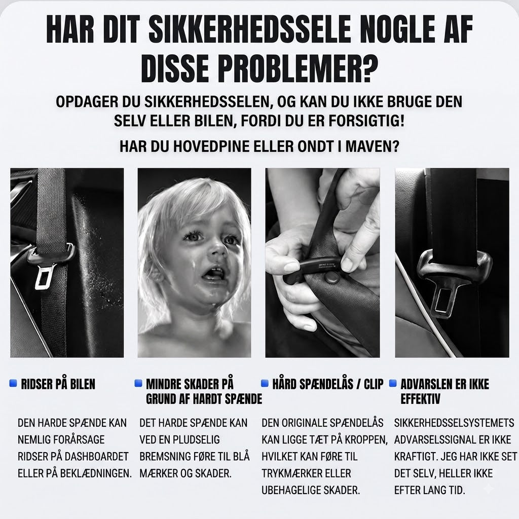 Sikkerhedssele-pude med billogo / Skulderpude til sikkerhedssele