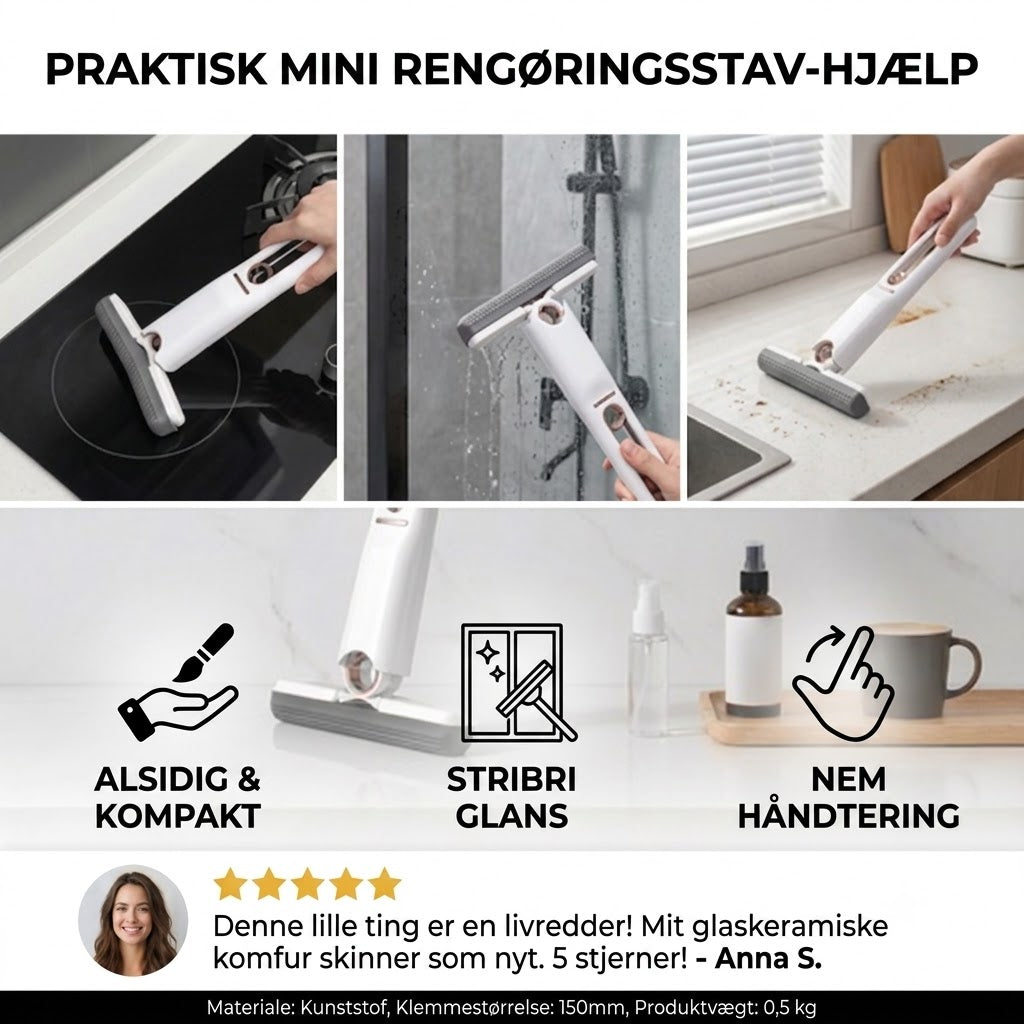 Praktiske mini-rengøringspinde – multifunktionelle rengøringsbørster til svært tilgængelige kroge og sprækker