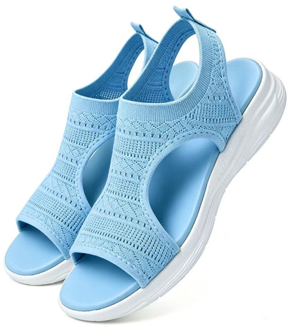 Komfortable og åndbare flade sandaler