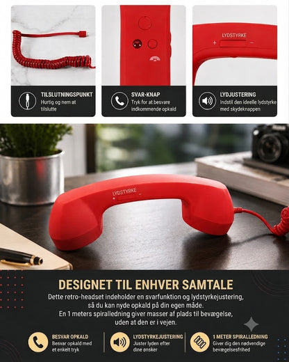 EchoLine retro hovedtelefoner