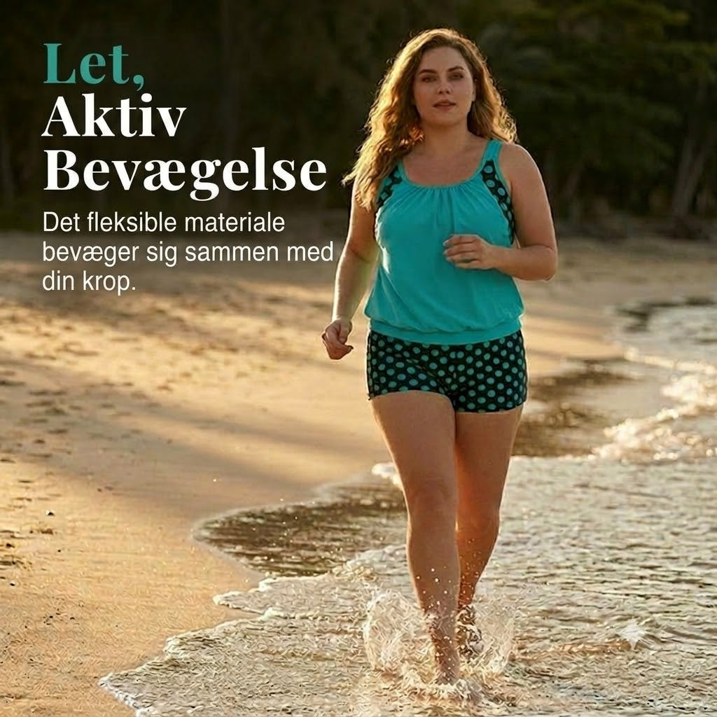 Todelt prikket bikini til damer