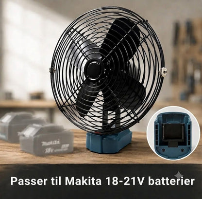 Bærbar batteridrevet ventilator