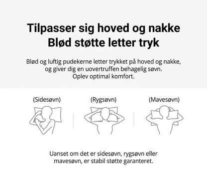 Ergonomisk nakkepude – åndbar, blød, med 3D-syteknologi (1 stk.)