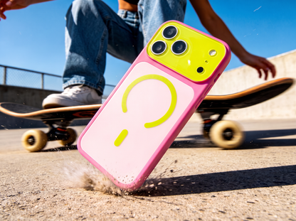 📱Farverigt Dopamine MagSafe iPhone-cover – ultra-tyndt mat design med kontrastfarver
