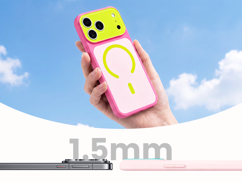 📱Farverigt Dopamine MagSafe iPhone-cover – ultra-tyndt mat design med kontrastfarver
