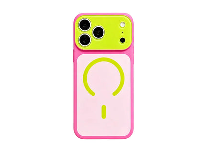 📱Farverigt Dopamine MagSafe iPhone-cover – ultra-tyndt mat design med kontrastfarver