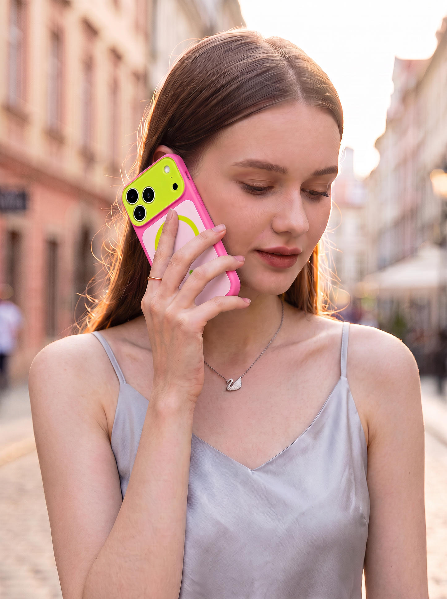 📱Farverigt Dopamine MagSafe iPhone-cover – ultra-tyndt mat design med kontrastfarver