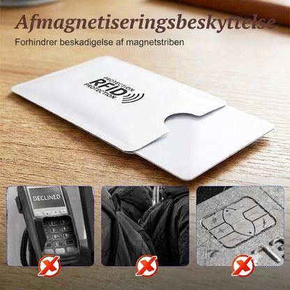 RFID-blokerende kreditkortetui / Anti-skimming kortbeskytter