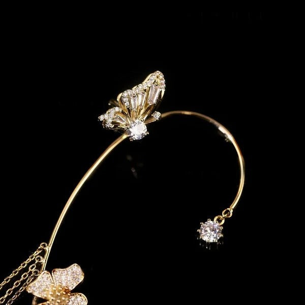 Enkle clip-on-øreringe med sommerfugle, blomstermotiver og kvaster – Elegante, behagelige og kræver ingen huller i ørerne