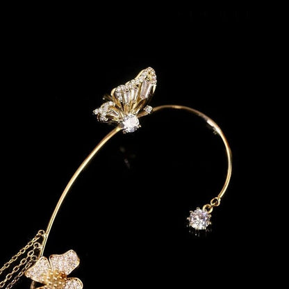 Enkle clip-on-øreringe med sommerfugle, blomstermotiver og kvaster – Elegante, behagelige og kræver ingen huller i ørerne
