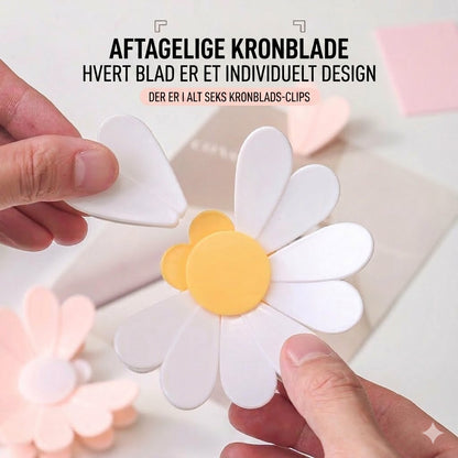 🌼 Blomsterformede poseklemmer – til opbevaring af snacks og mad (4-pak)