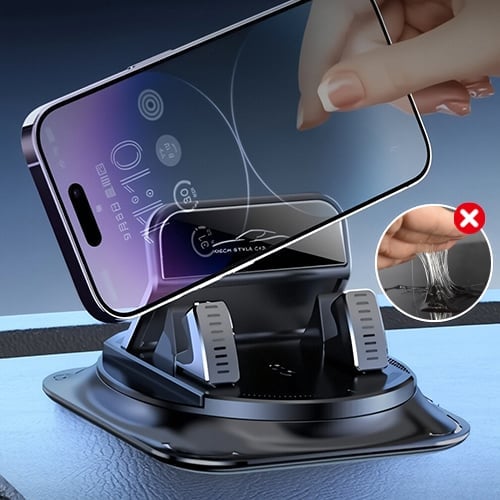 Mobilholder til bil med 360° rotation