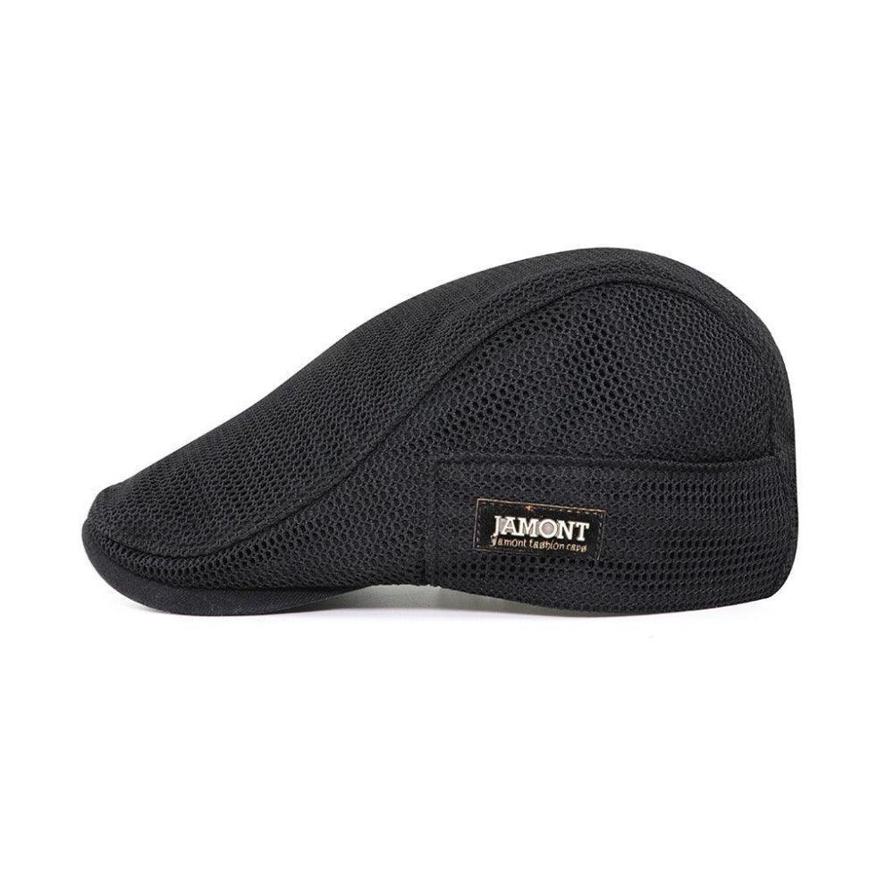Mesh-kasket | Afslappet flat cap til mænd