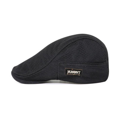 Mesh-kasket | Afslappet flat cap til mænd