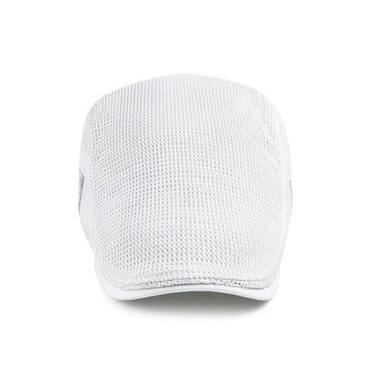 Mesh-kasket | Afslappet flat cap til mænd