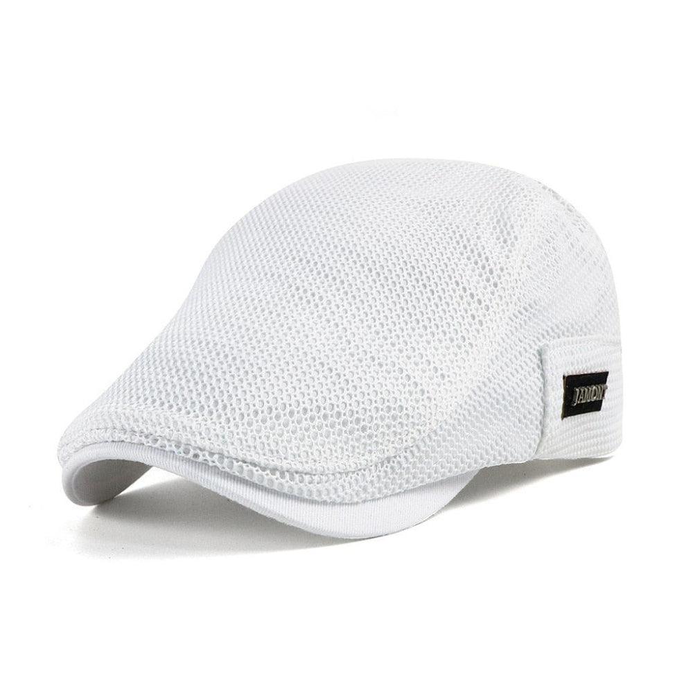 Mesh-kasket | Afslappet flat cap til mænd